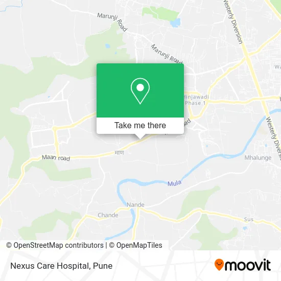 Nexus Care Hospital map