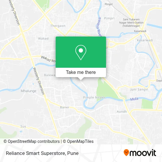 Reliance smart Superstore map