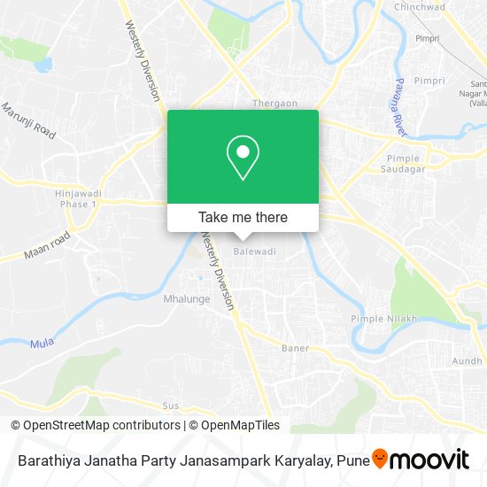 Barathiya Janatha Party Janasampark Karyalay map