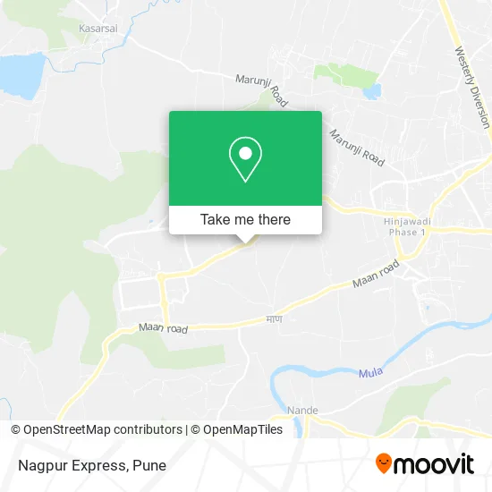 Nagpur Express map