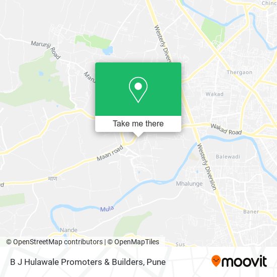 B J Hulawale Promoters & Builders map