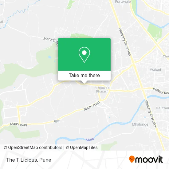 The T Licious map