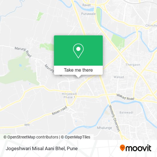 Jogeshwari Misal Aani Bhel map