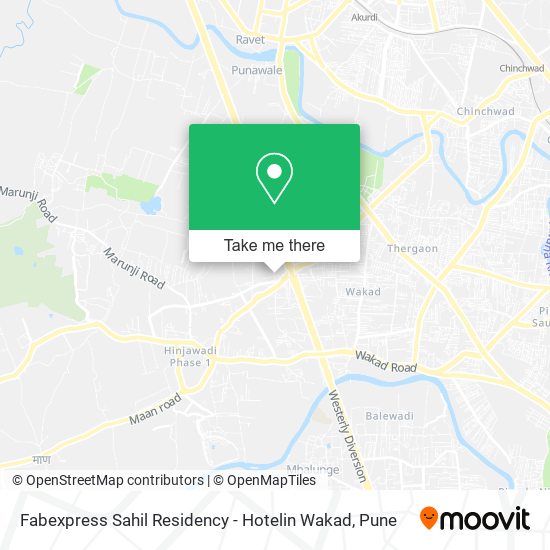 Fabexpress Sahil Residency - Hotelin Wakad map