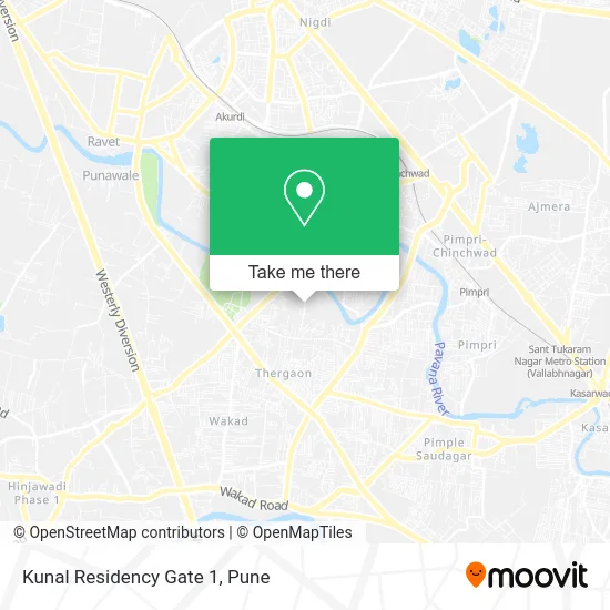 Kunal Residency Gate 1 map