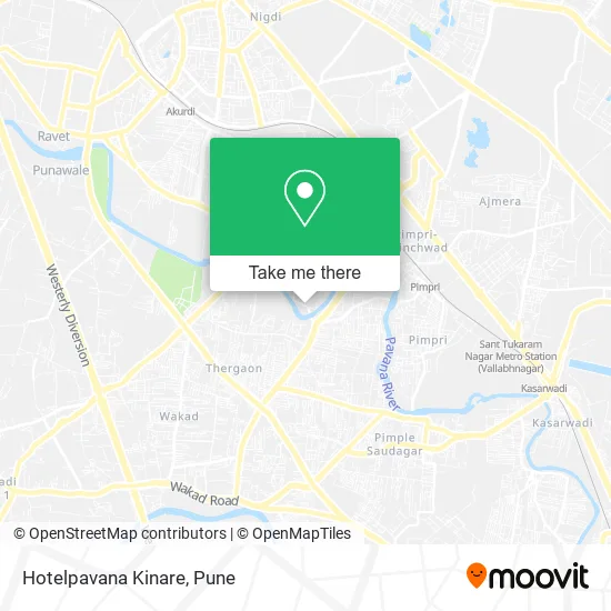 Hotelpavana Kinare map