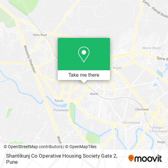 Shantikunj Co Operative Housing Society Gate 2 map