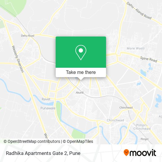 Radhika Apartments Gate 2 map