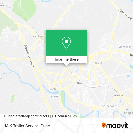 M K Trailer Service map