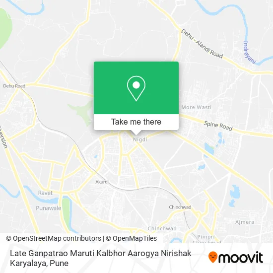 Late Ganpatrao Maruti Kalbhor Aarogya Nirishak Karyalaya map
