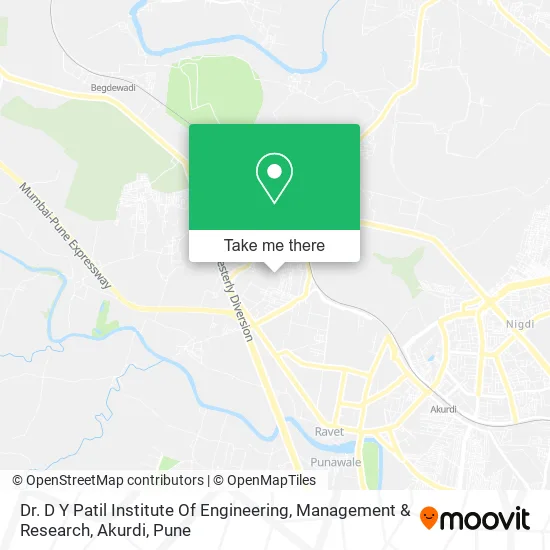 Dr. D Y Patil Institute Of Engineering, Management & Research, Akurdi map
