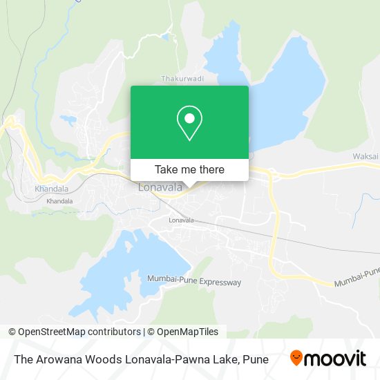 The Arowana Woods Lonavala-Pawna Lake map