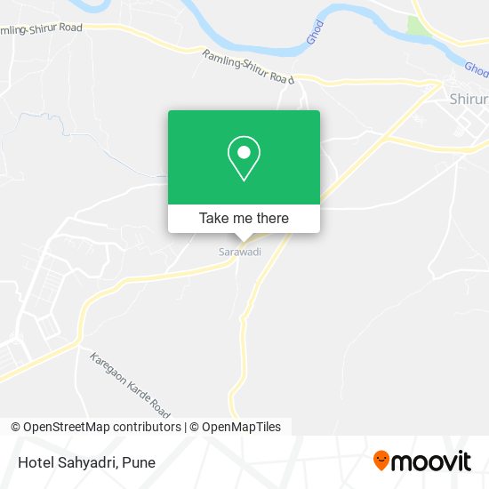 Hotel Sahyadri map