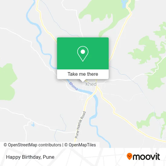 Happy Birthday map