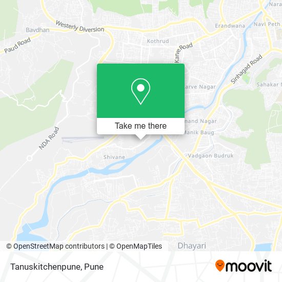 Tanuskitchenpune map