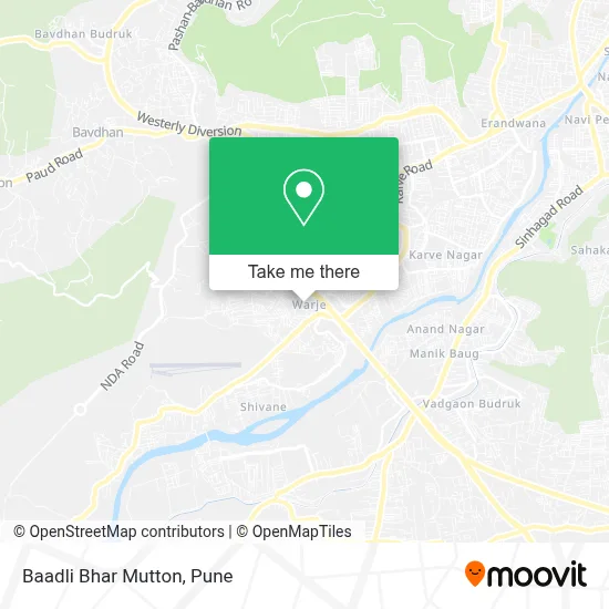Baadli Bhar Mutton map