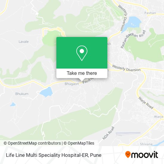 Life Line Multi Speciality Hospital-ER map