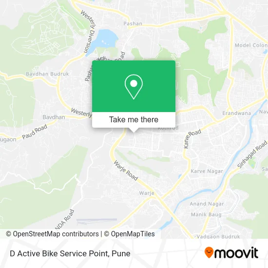 D Active Bike Service Point map