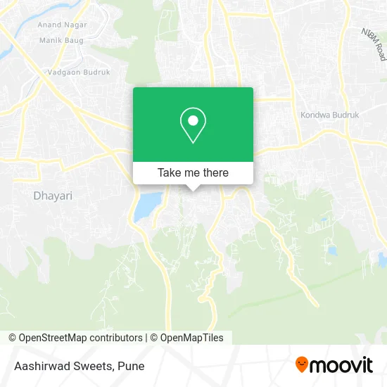 Aashirwad Sweets map