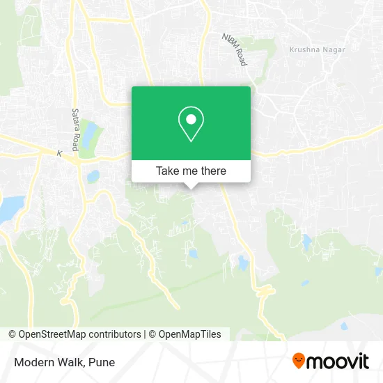 Modern Walk map