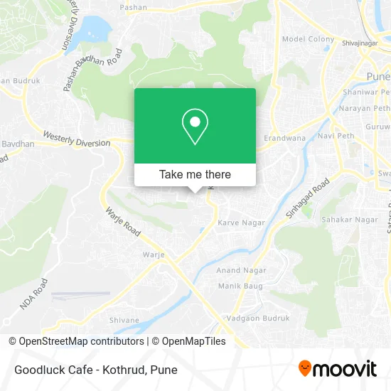 Goodluck Cafe - Kothrud map