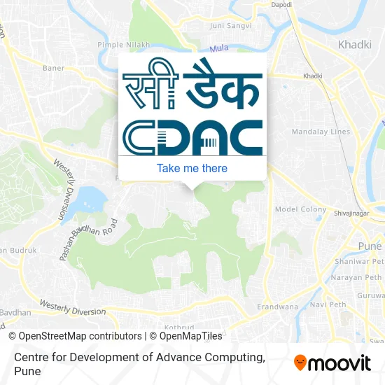 Centre for Development of Advance Computing map