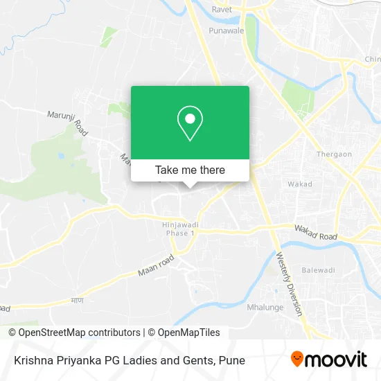 Krishna Priyanka PG Ladies and Gents map