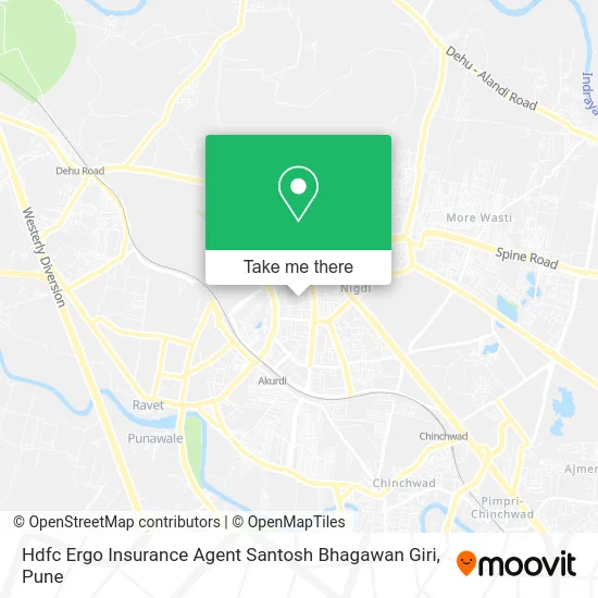 Hdfc Ergo Insurance Agent Santosh Bhagawan Giri map
