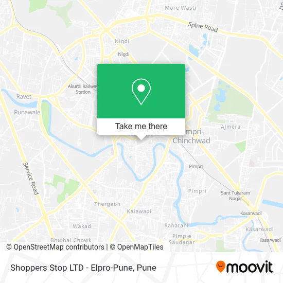 Shoppers Stop LTD - Elpro-Pune map