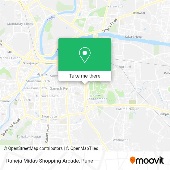 Raheja Midas Shopping Arcade map