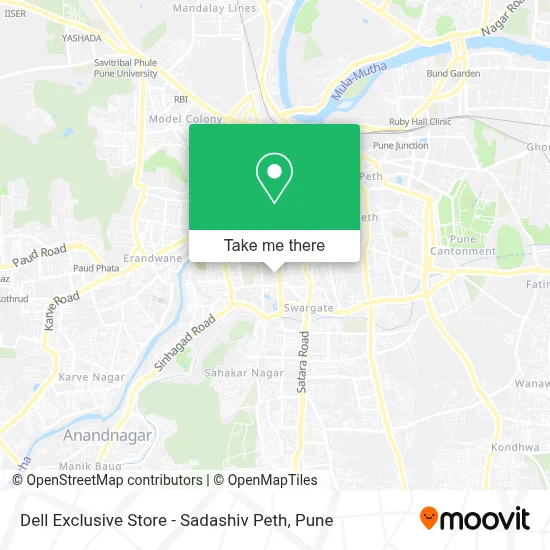Dell Exclusive Store - Sadashiv Peth map