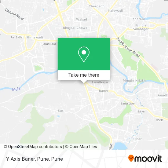 Y-Axis Baner, Pune map