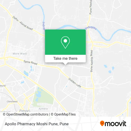 Apollo Pharmacy Moshi Pune map