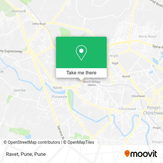 Ravet, Pune map