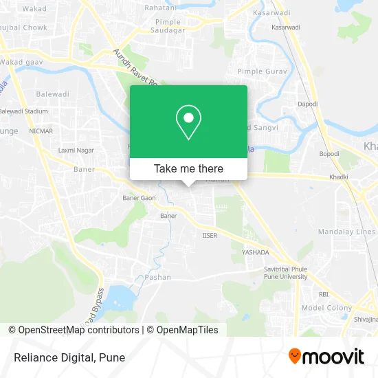 Reliance Digital map