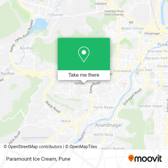 Paramount Ice Cream map