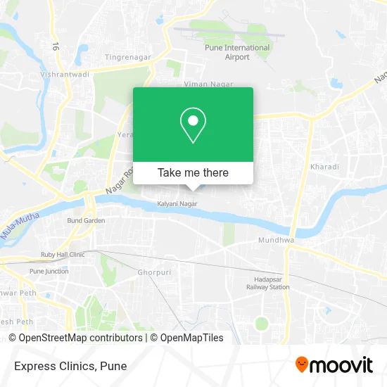 Express Clinics map