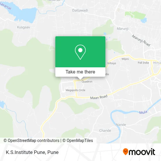 K.S.Institute Pune map
