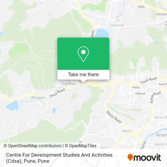 Centre For Development Studies And Activities (Cdsa), Pune map