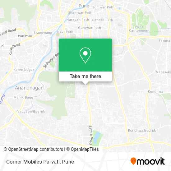 Corner Mobiles Parvati map