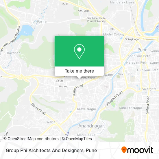 Group Phi Architects And Designers map