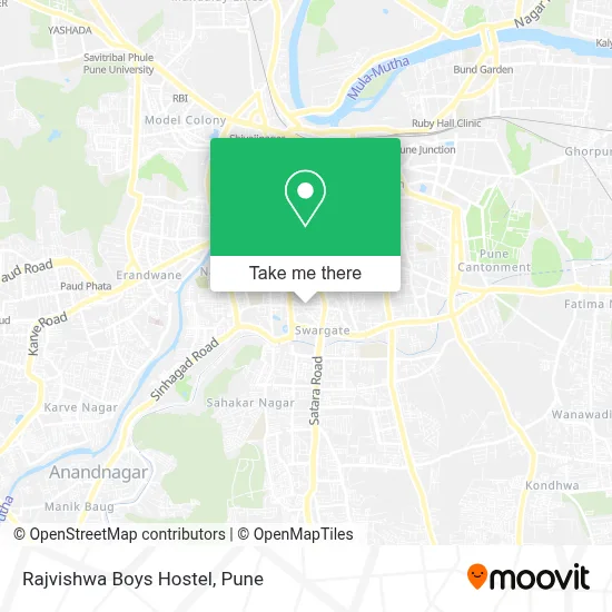 Rajvishwa Boys Hostel map