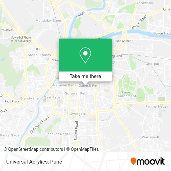Universal Acrylics map