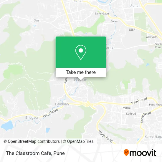 The Classroom Cafe map