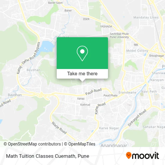Math Tuition Classes Cuemath map