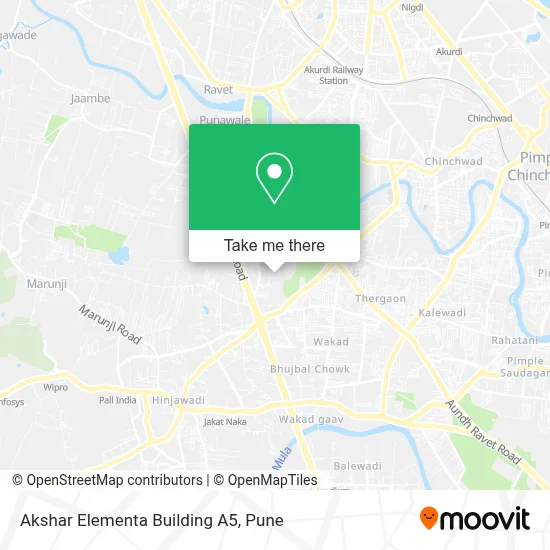 Akshar Elementa Building A5 map
