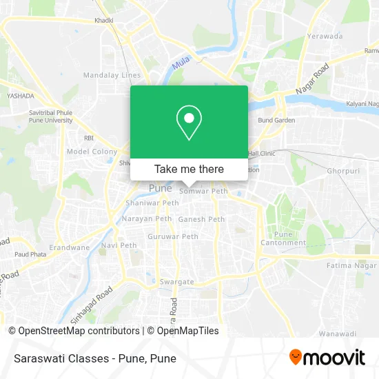 Saraswati Classes - Pune map