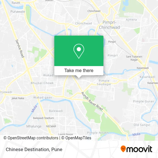 Chinese Destination map
