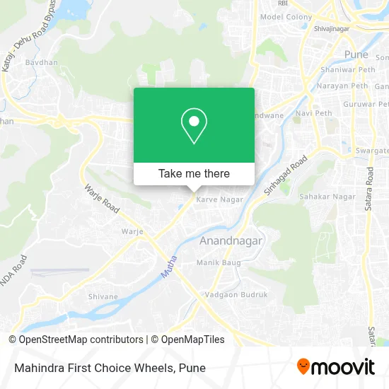 Mahindra First Choice Wheels map