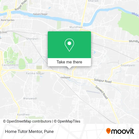 Home Tutor Mentor map